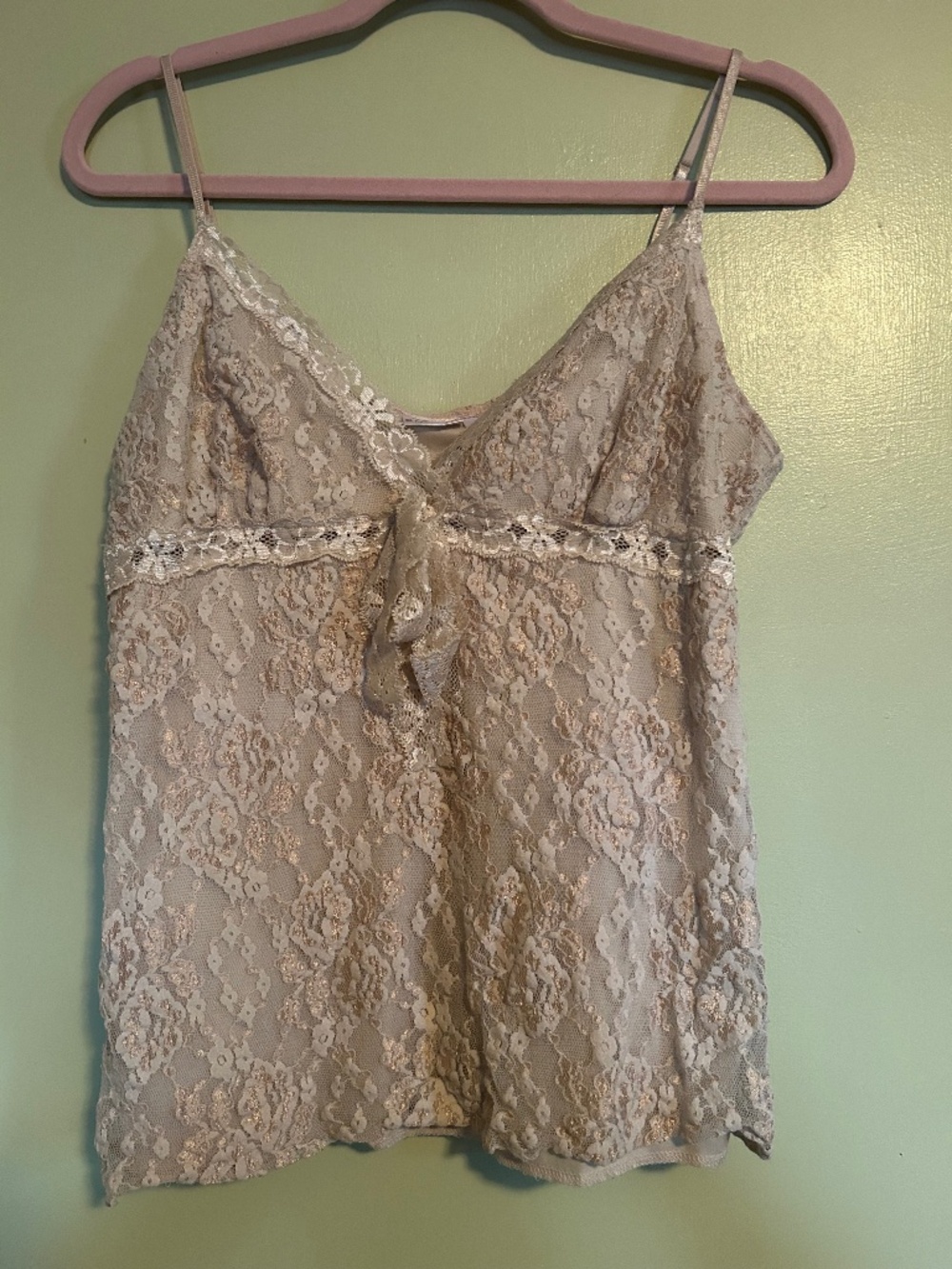 Late 2000s No boundaries lace babydoll top
